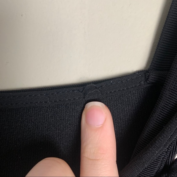 NWT Black Leith Noir Lace Up Bodycon Dress - Picture 11 of 14